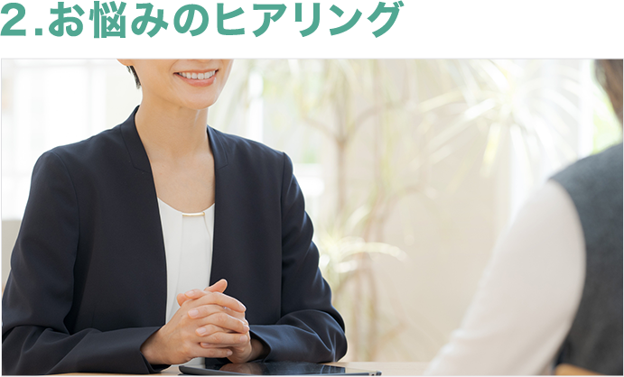 お悩みのヒアリング